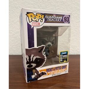 NIB Funko Pop Guardians of the Galaxy Rocket & Potted Groot #93